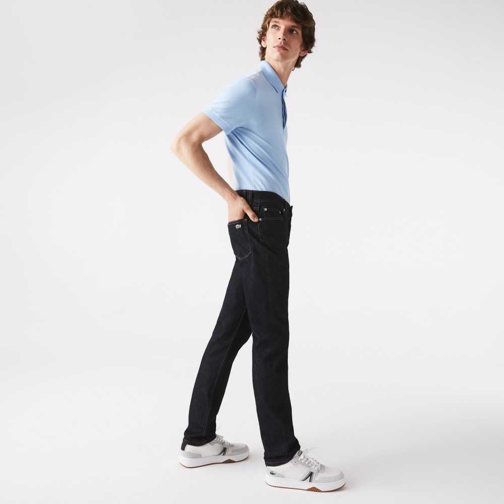 Lacoste Slim Fit Stretch Bomull Denim Blå | MCWPX-5176