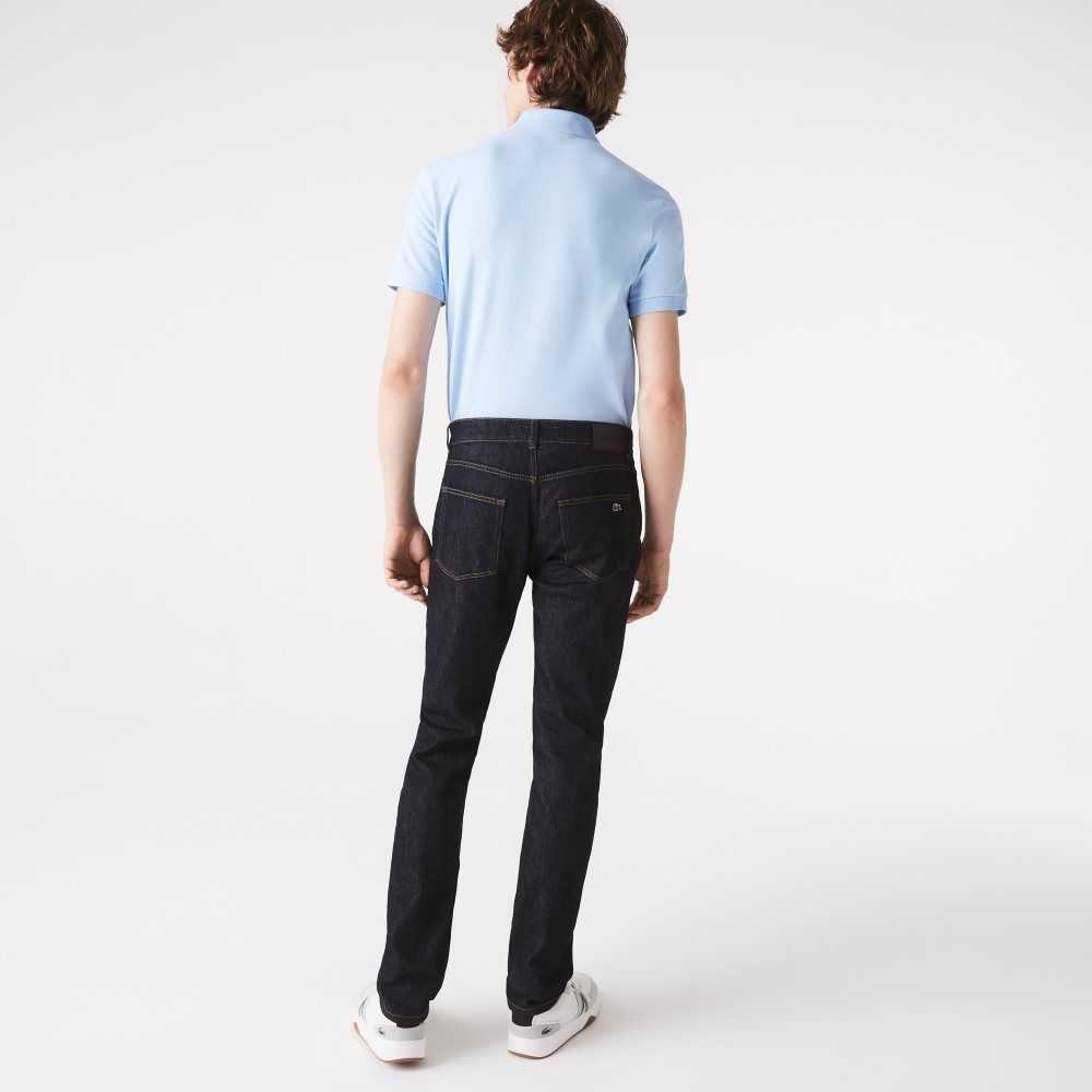 Lacoste Slim Fit Stretch Bomull Denim Blå | MCWPX-5176