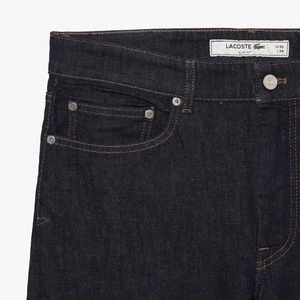 Lacoste Slim Fit Stretch Bomull Denim Blå | MCWPX-5176