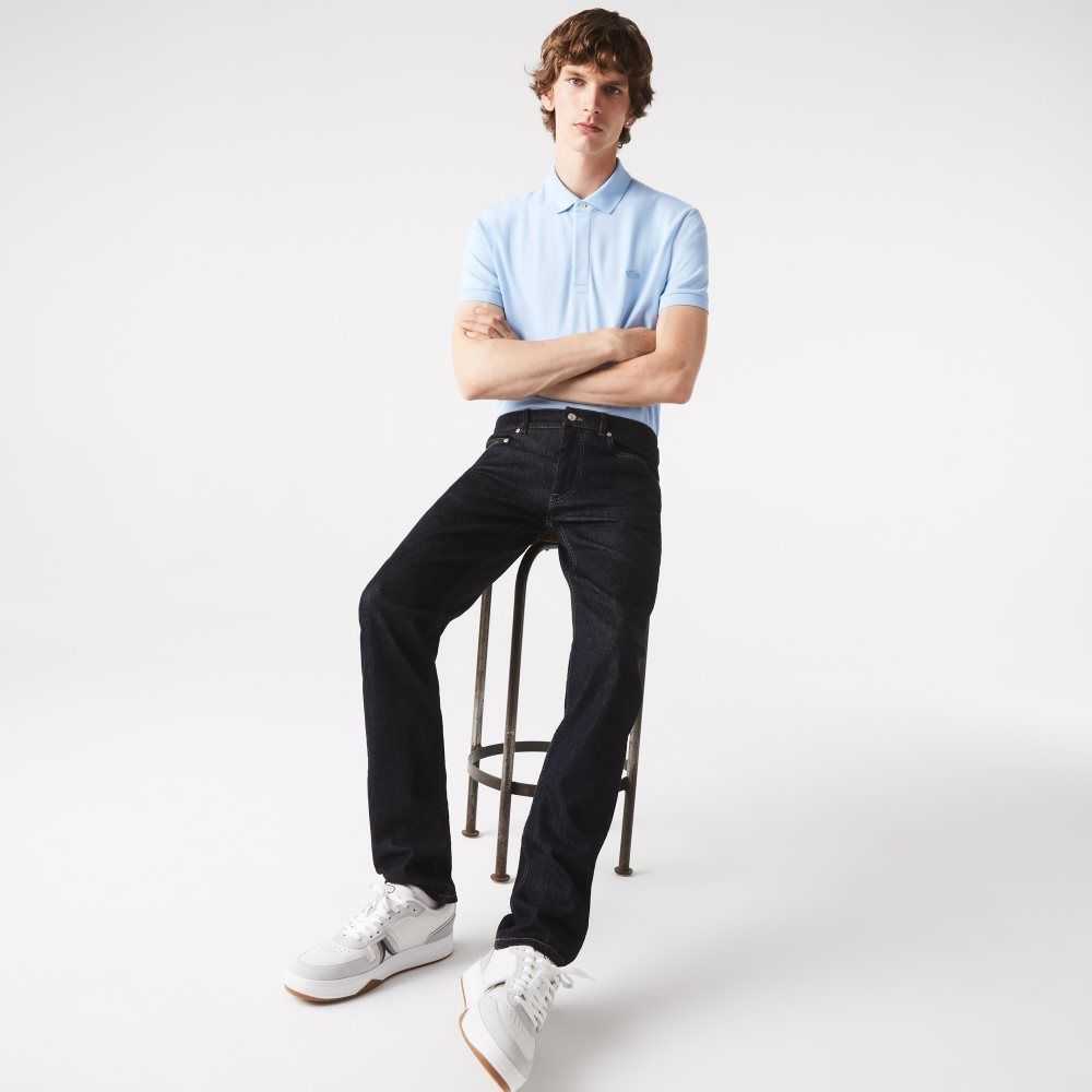 Lacoste Slim Fit Stretch Bomull Denim Blå | MCWPX-5176