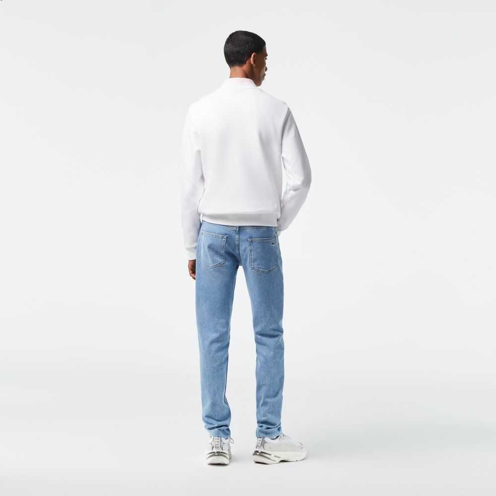 Lacoste Slim Fit Stretch Bomull Denim Blå | XUWYT-5810