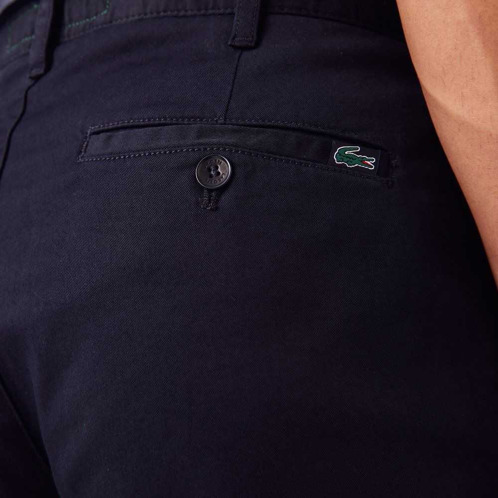 Lacoste Slim Fit Stretch Bomull Marinblå Blå | OAYLJ-3762