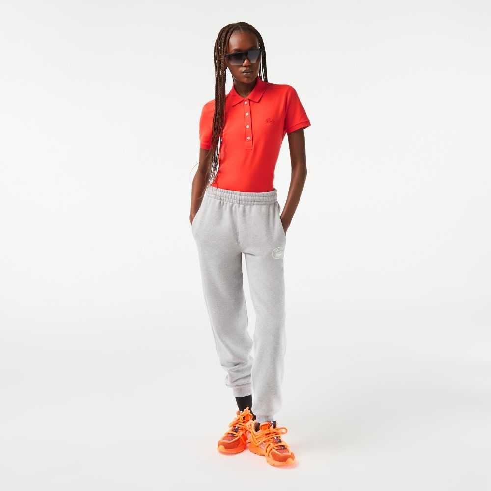 Lacoste Slim Fit Stretch Bomull Pique Orange | ALXKH-9031