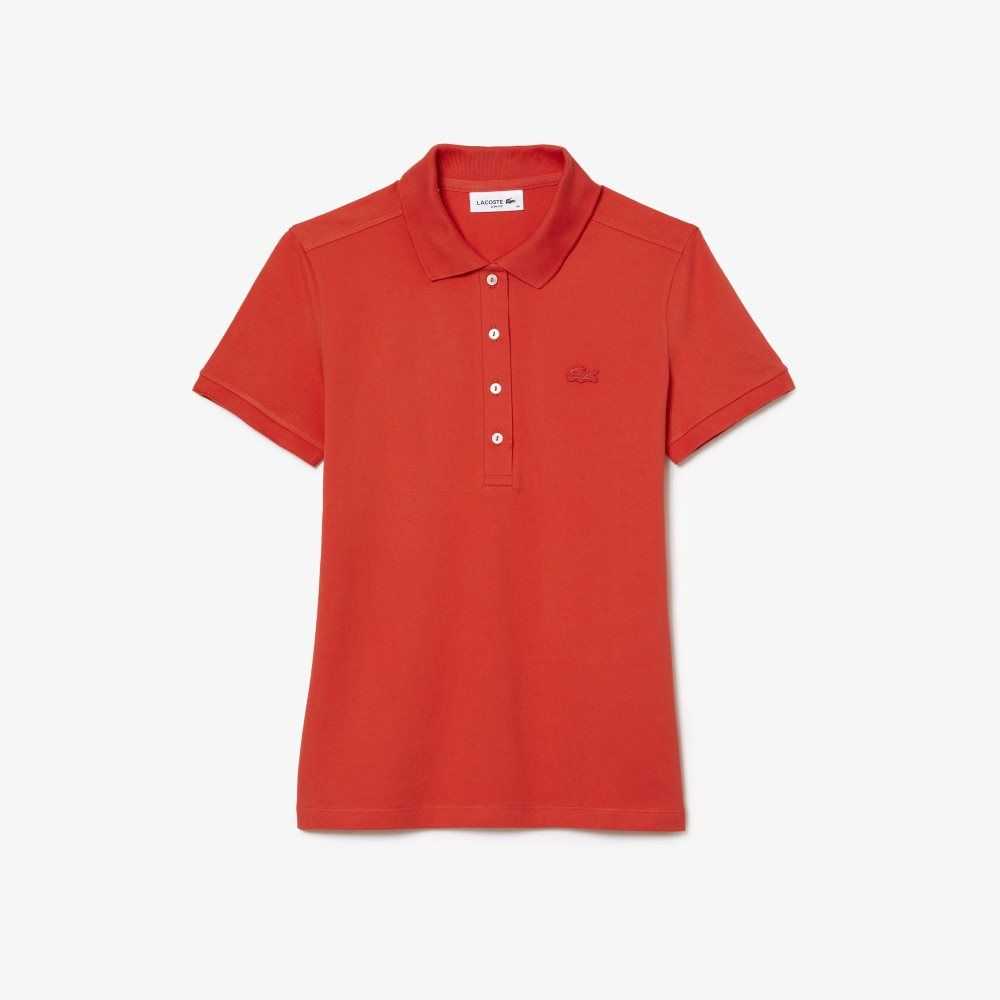 Lacoste Slim Fit Stretch Bomull Pique Orange | ALXKH-9031