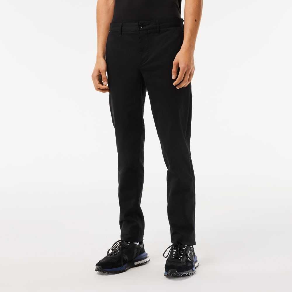 Lacoste Slim Fit Stretch Bomull Svarta | TBSWF-7415