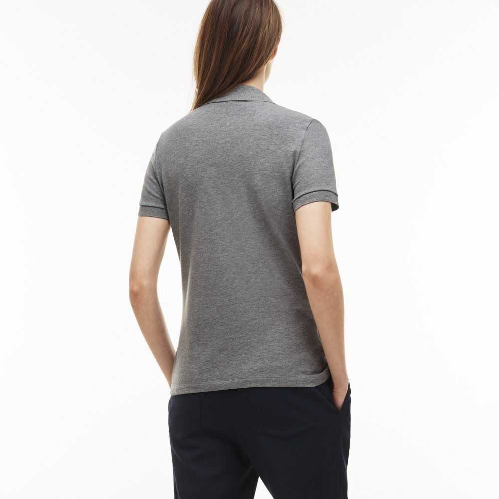 Lacoste Slim Fit Stretch Mini Bomull Pique Grå | WGPYV-4597