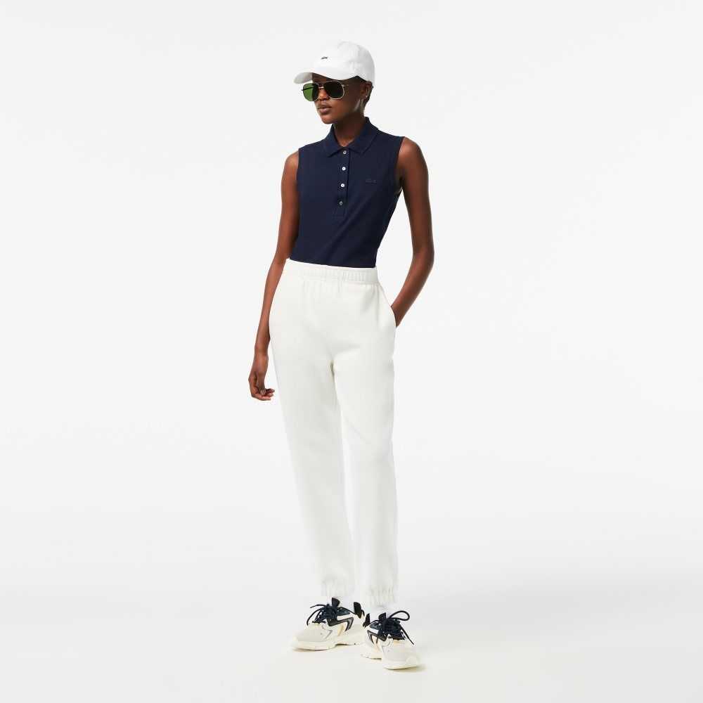 Lacoste Slim Fit Ärmlös Bomull Pique Marinblå Blå | ZQVGU-0234