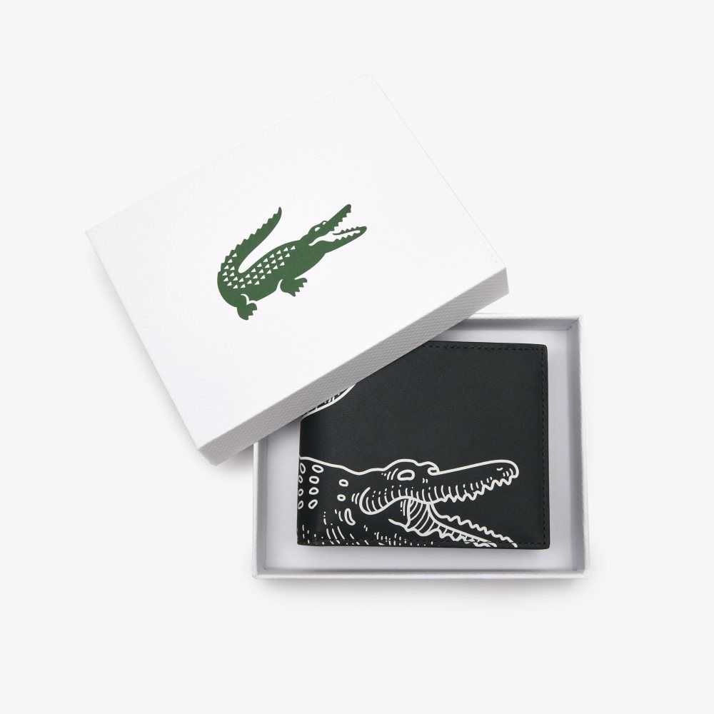 Lacoste Small Contrast Print Folding Wallet Olika Färger | AJVRC-0982