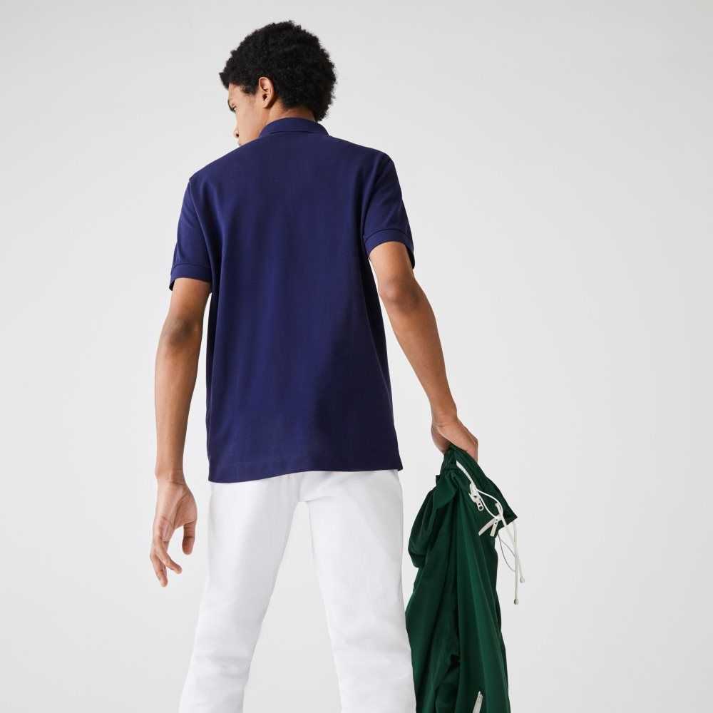 Lacoste Smart Paris Stretch Bomull Blå | XATJO-7290