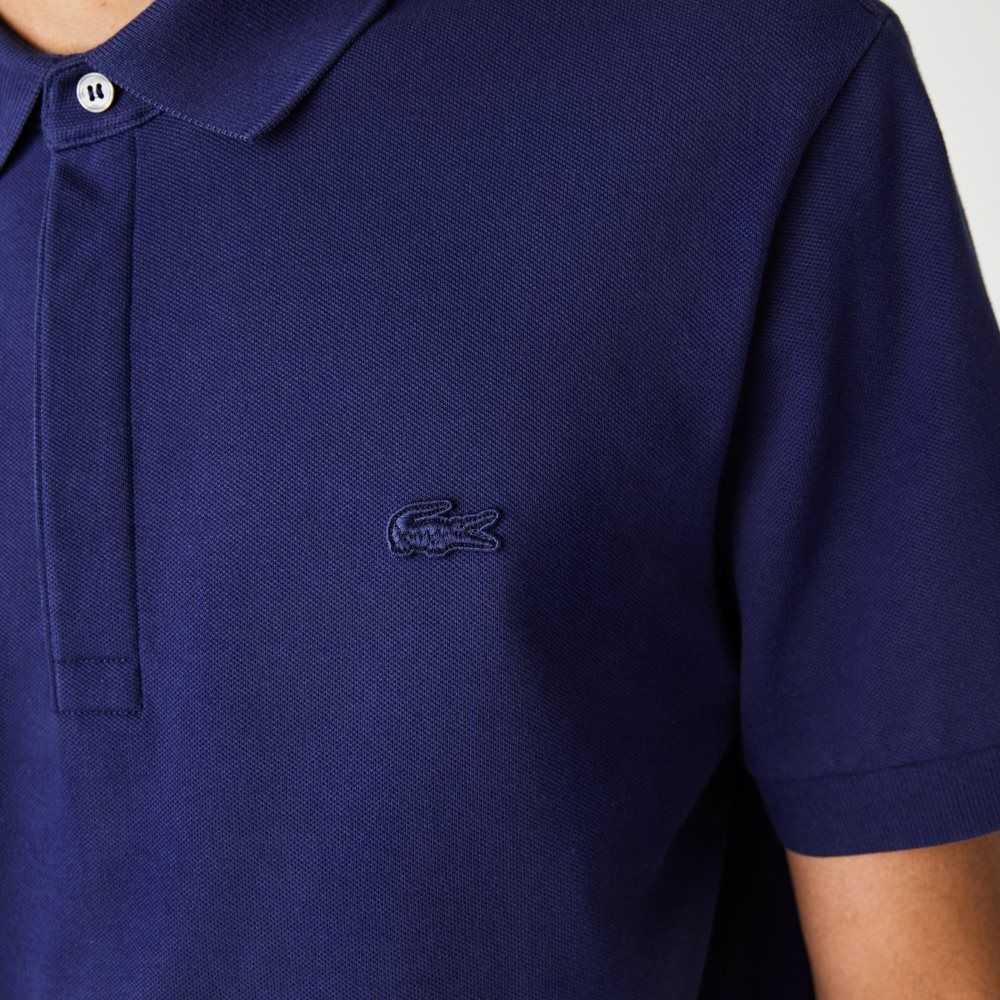 Lacoste Smart Paris Stretch Bomull Blå | XATJO-7290