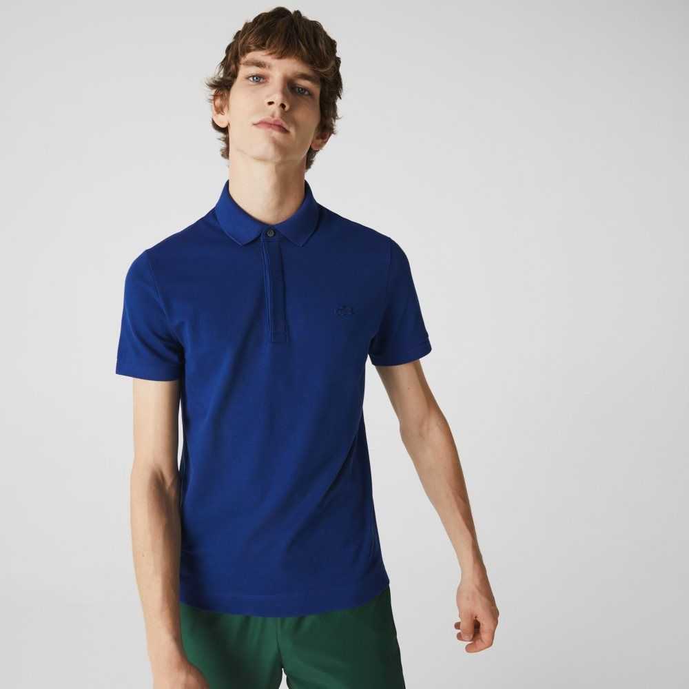 Lacoste Smart Paris Stretch Bomull Marinblå Blå | VJZQW-8430