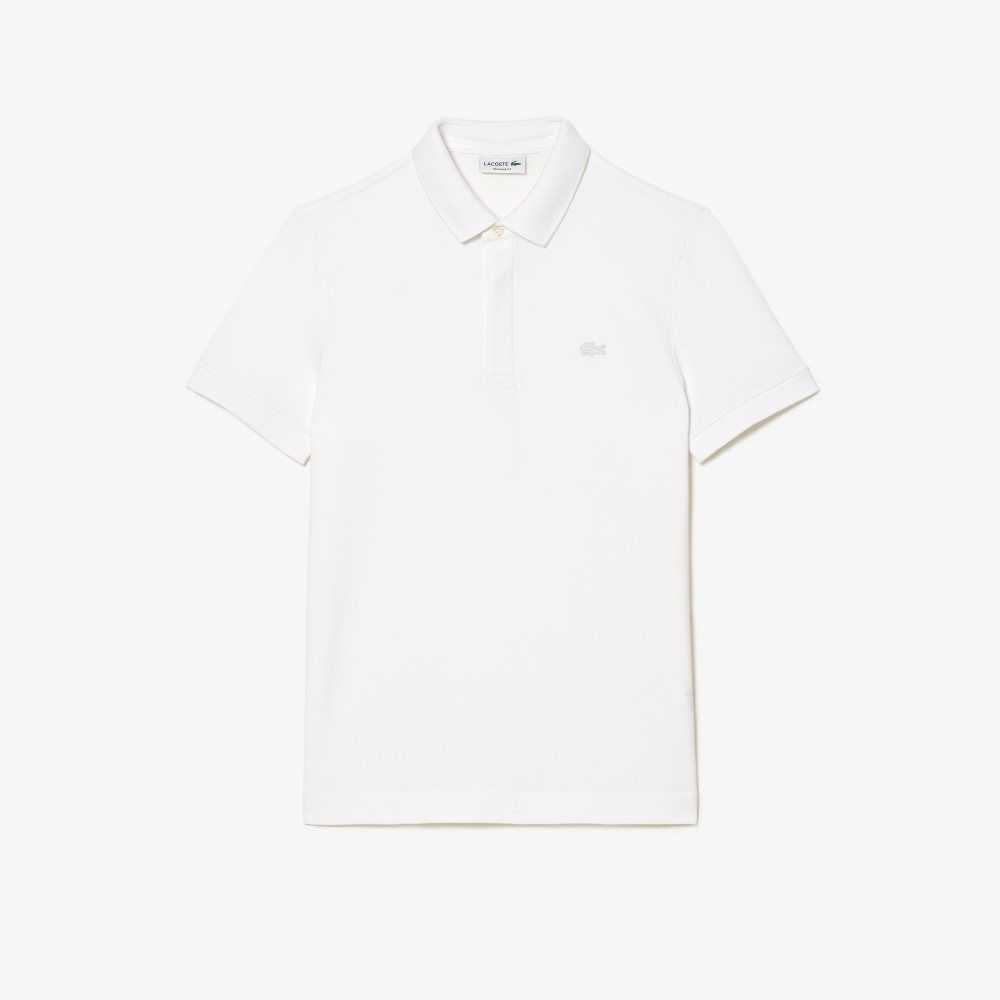 Lacoste Smart Paris Stretch Bomull Vita | KLZMP-6739