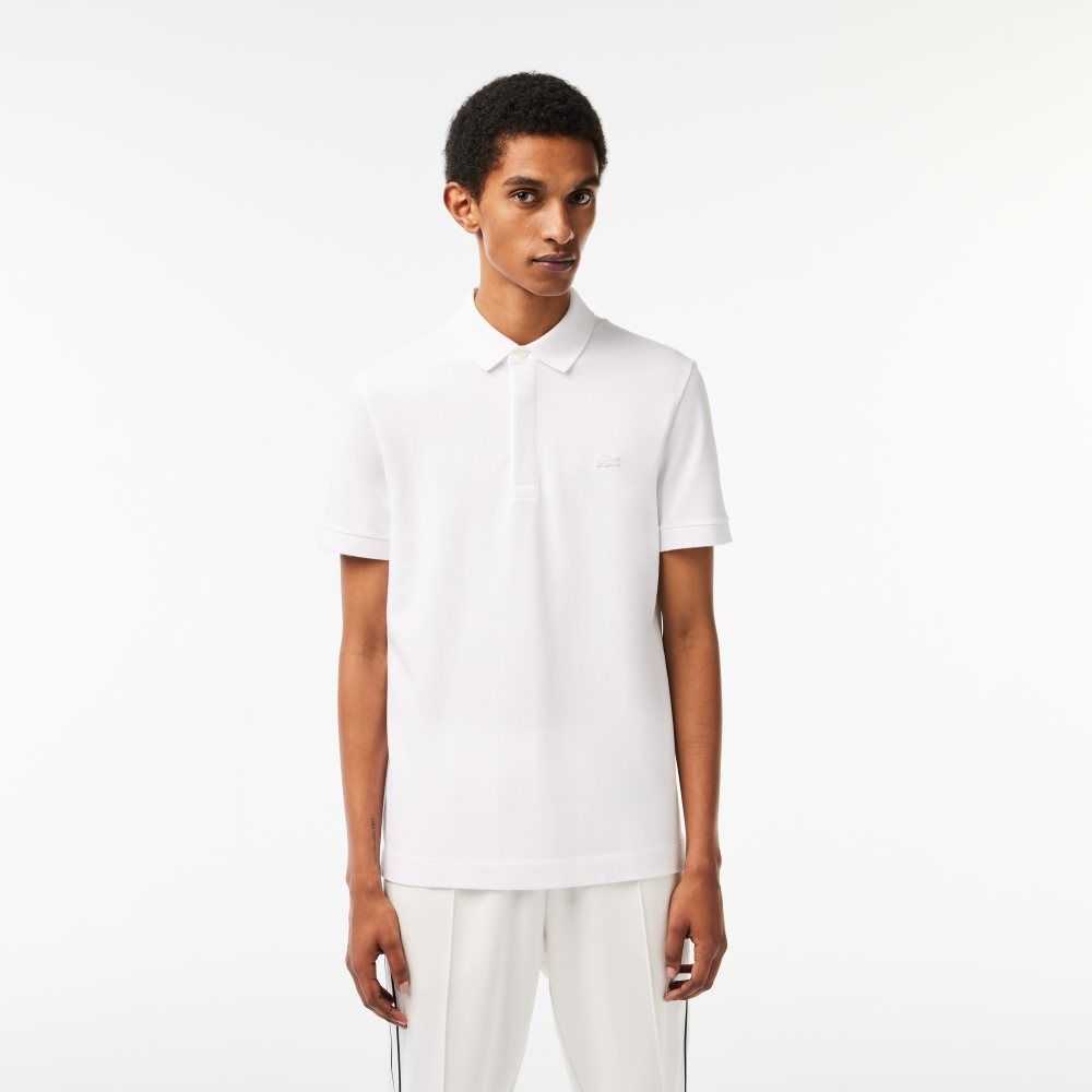 Lacoste Smart Paris Stretch Bomull Vita | KLZMP-6739