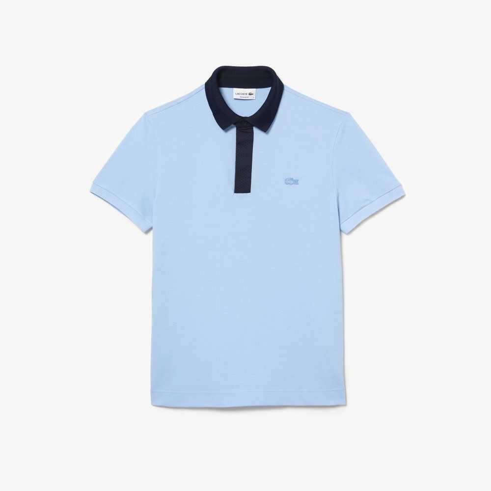 Lacoste Smart Paris with cotton Petit Pique Blå Marinblå Blå | QKEVG-8731