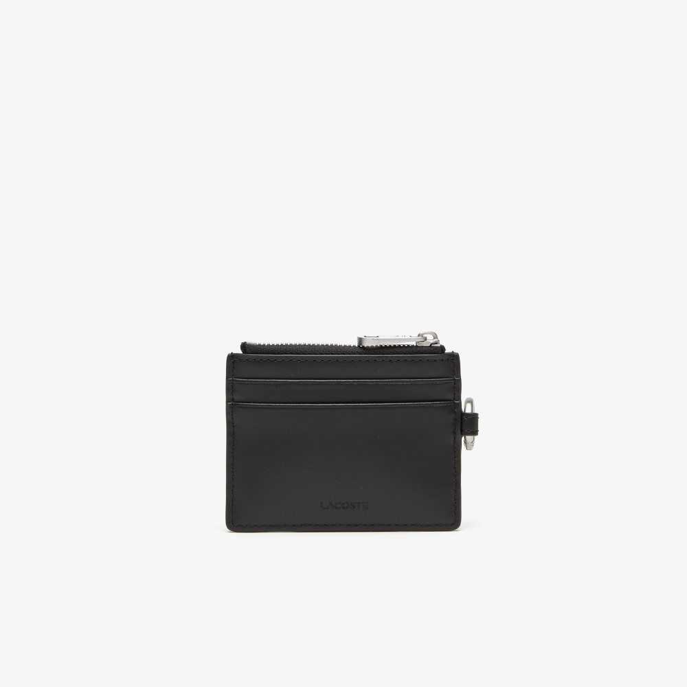 Lacoste Snap Hook Card Holder Svarta | KOLVW-8945