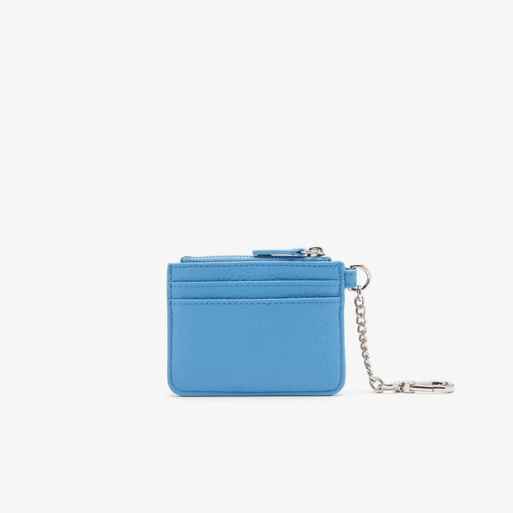 Lacoste Snap Hook Grained Läder Card Holder Olika Färger | JVZBO-3451