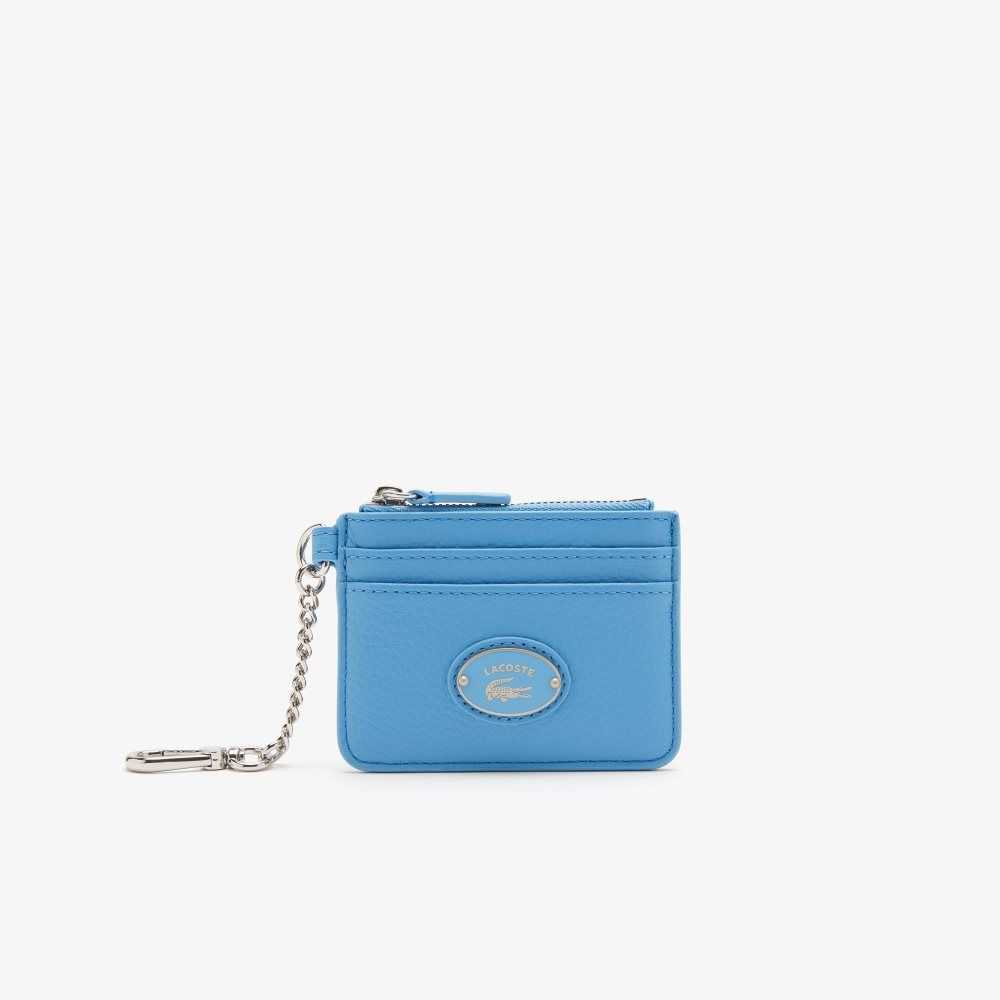 Lacoste Snap Hook Grained Läder Card Holder Olika Färger | JVZBO-3451