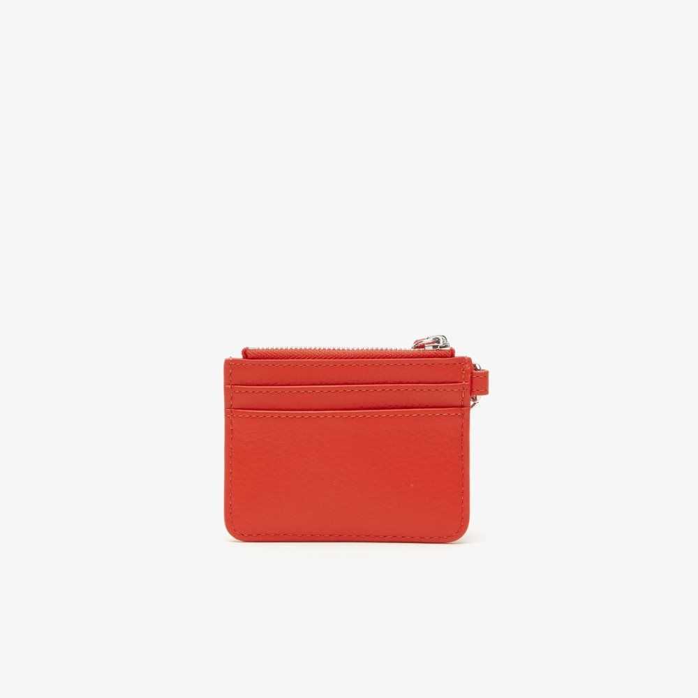 Lacoste Snap Hook Grained Läder Card Holder Olika Färger | SPGNT-4801