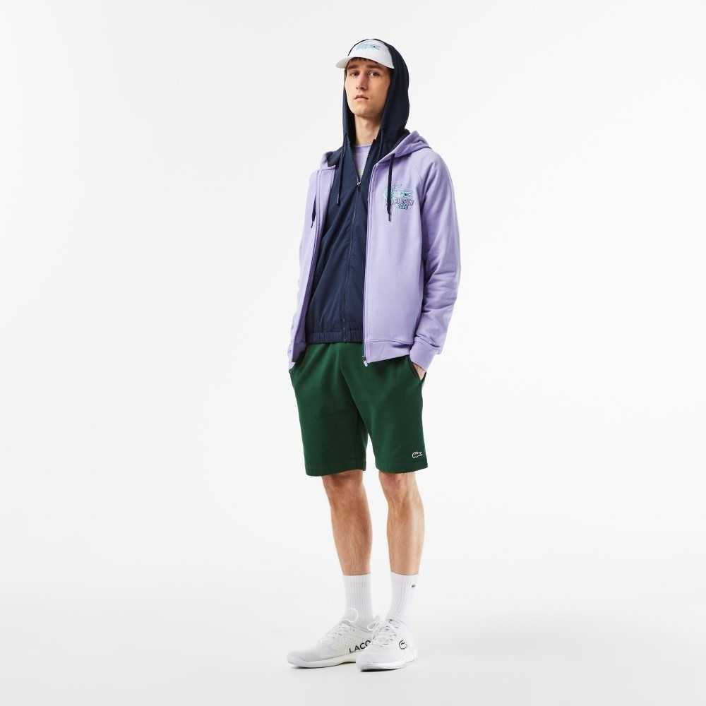 Lacoste Sport Miami Open Edition Hoodie Lila | BIRCE-9231