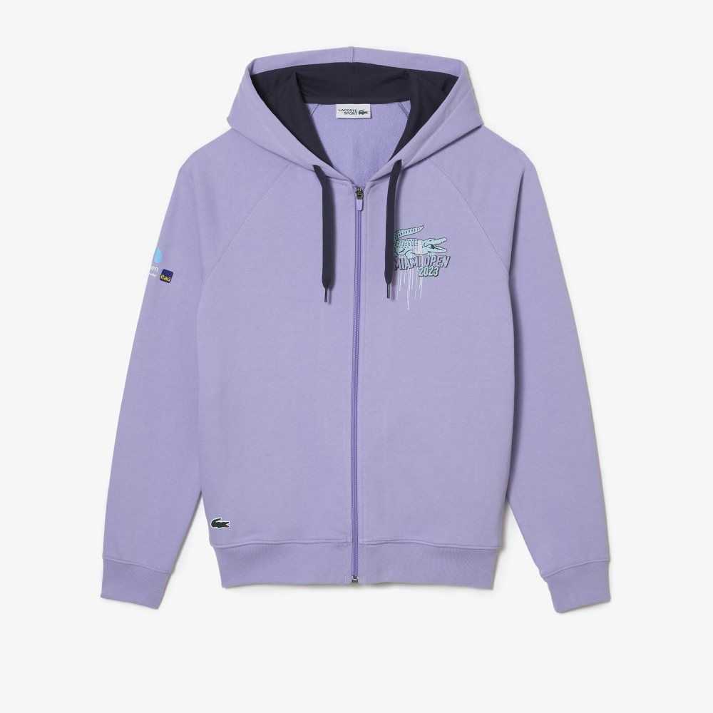 Lacoste Sport Miami Open Edition Hoodie Lila | BIRCE-9231