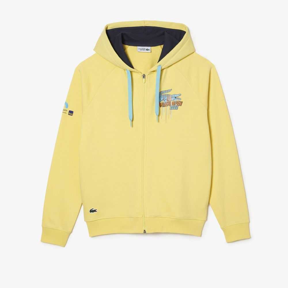 Lacoste Sport Miami Open Edition Hoodie Gula | NVXOC-7830