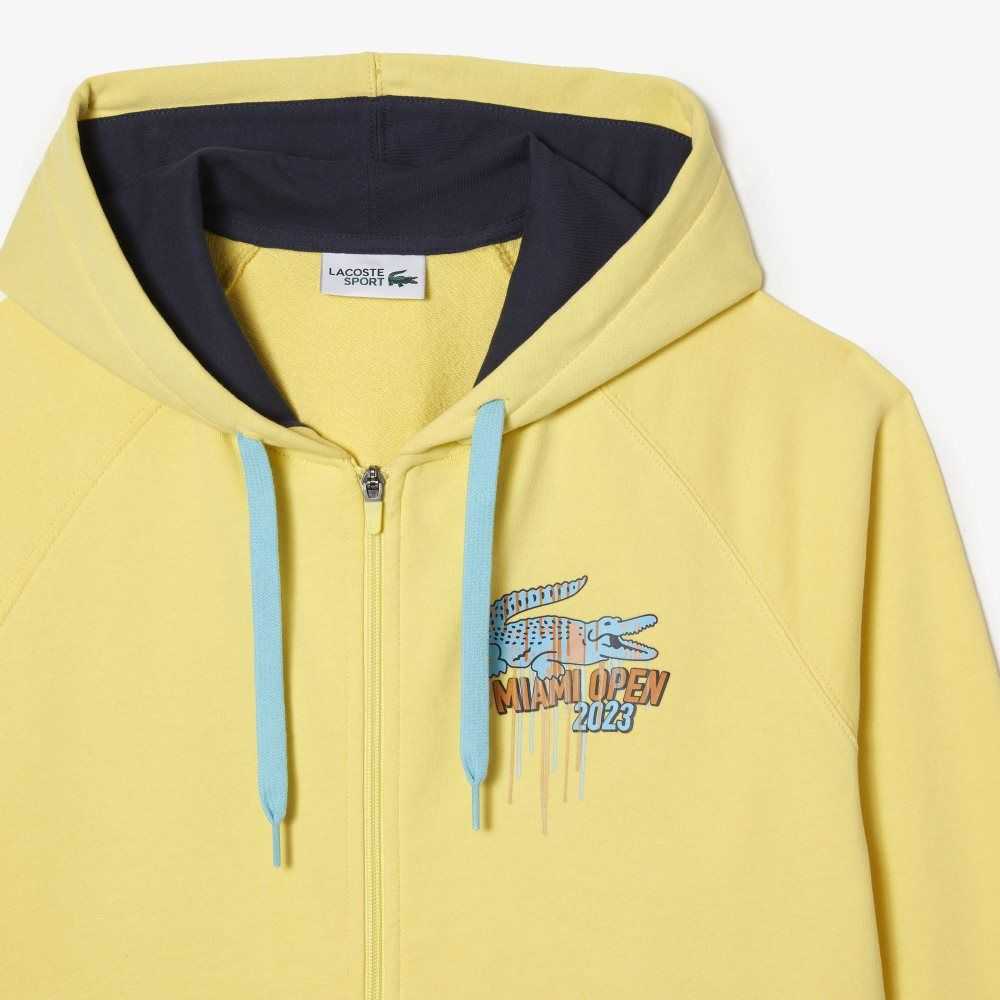 Lacoste Sport Miami Open Edition Hoodie Gula | NVXOC-7830