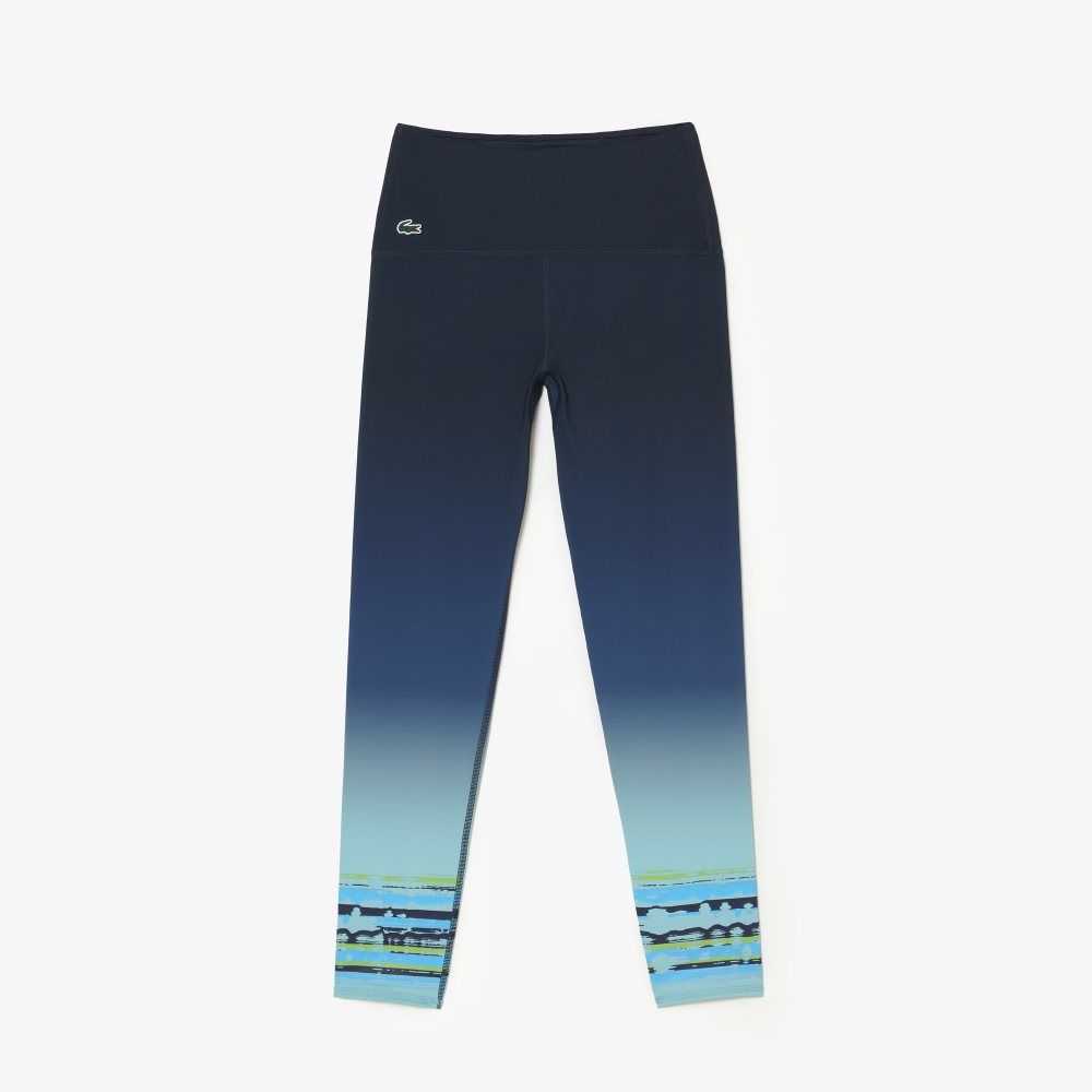 Lacoste Sport Miami Open Edition Leggings Blå | IODGB-6780