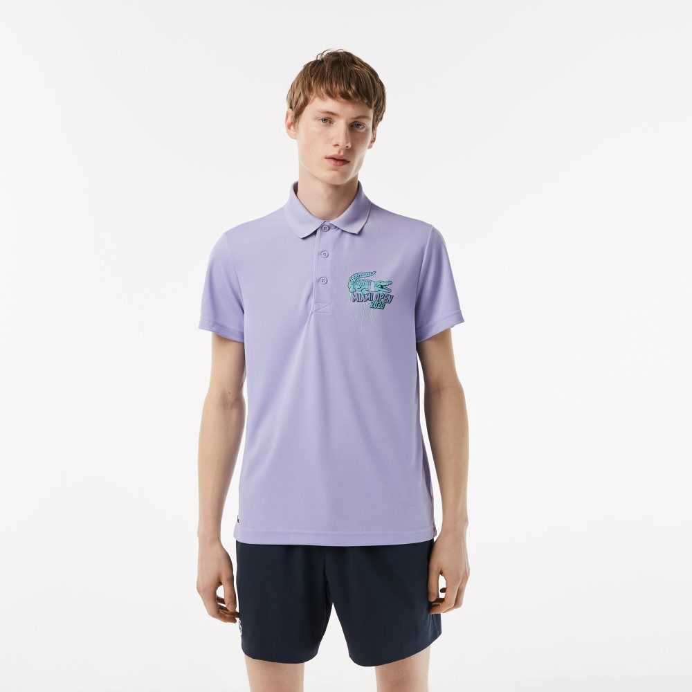 Lacoste Sport Miami Open Edition Pique Lila | DOXPN-5192