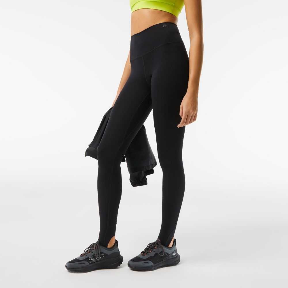 Lacoste Stirrup Leggings Svarta | FNRBP-0189