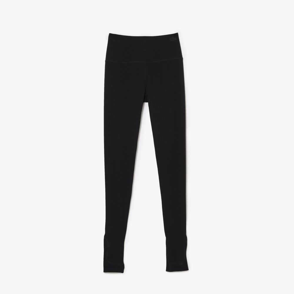 Lacoste Stirrup Leggings Svarta | FNRBP-0189