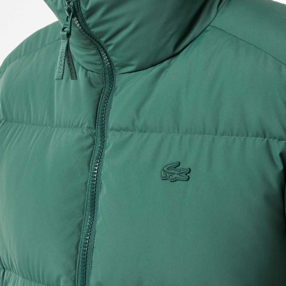 Lacoste Stowable Hood Vadderad Gröna | DATKN-1052