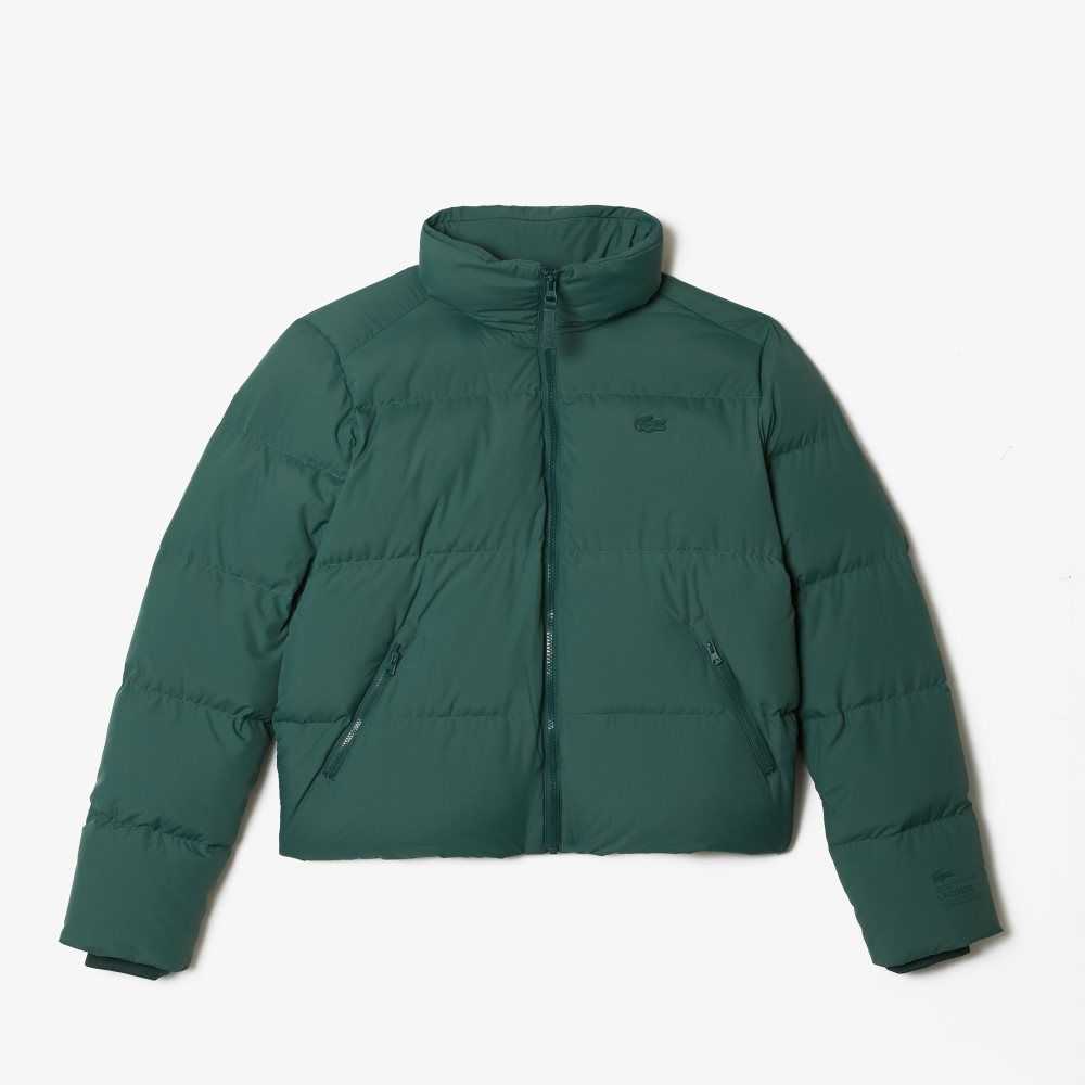 Lacoste Stowable Hood Vadderad Gröna | DATKN-1052