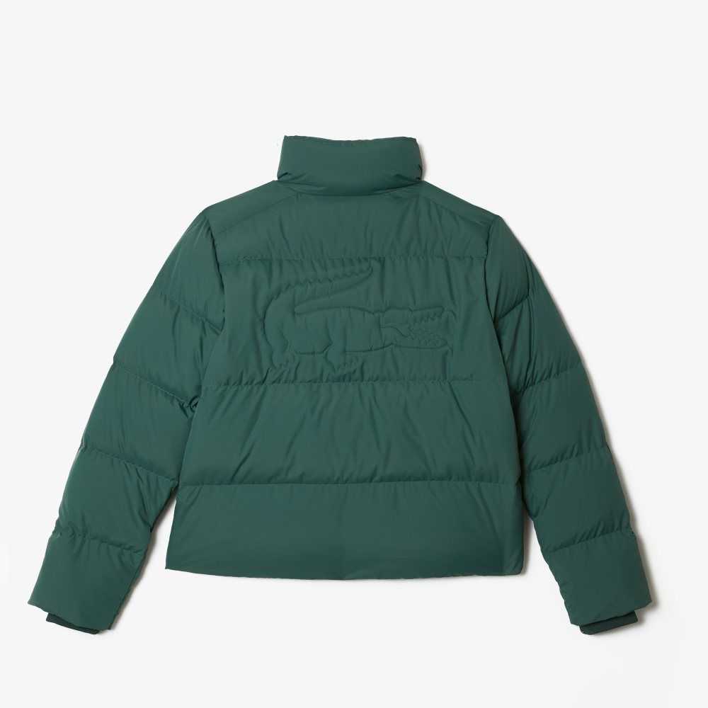 Lacoste Stowable Hood Vadderad Gröna | DATKN-1052