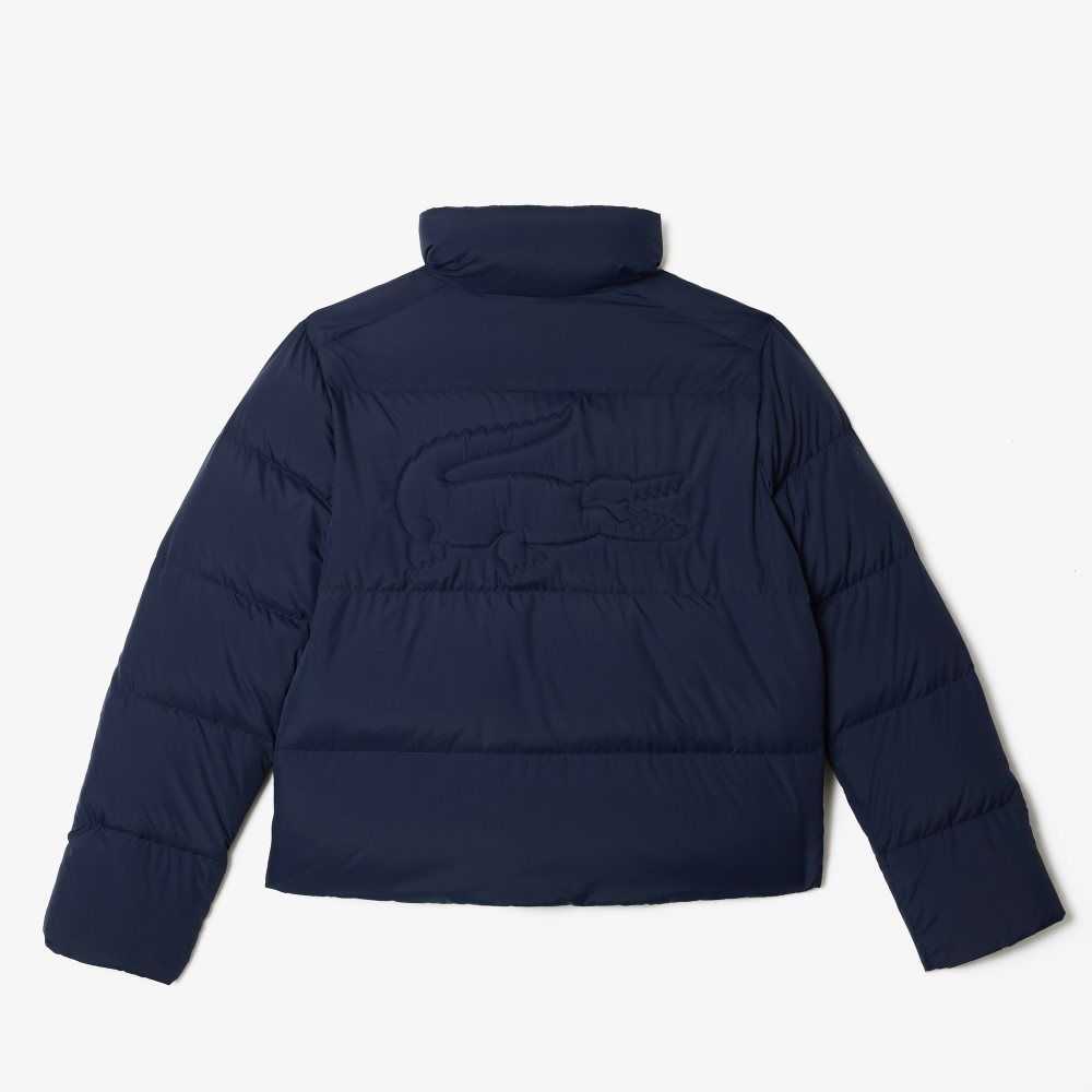 Lacoste Stowable Hood Vadderad Marinblå Blå | BWHNP-2837