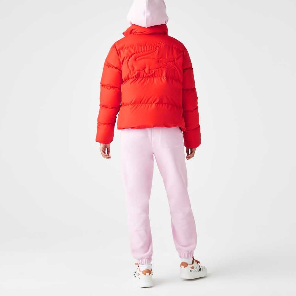 Lacoste Stowable Hood Vadderad Röda | MCKIL-4863