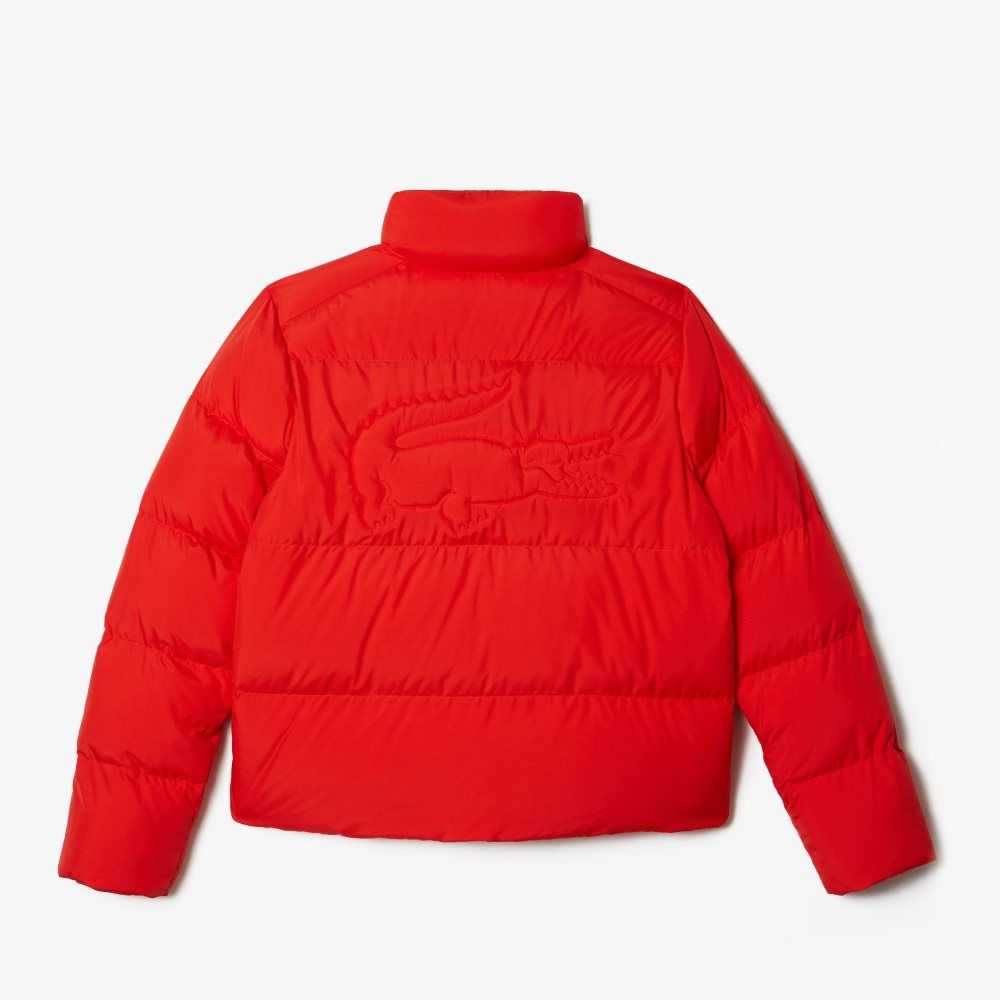 Lacoste Stowable Hood Vadderad Röda | MCKIL-4863