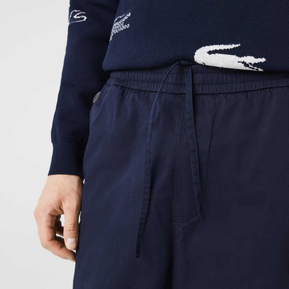 Lacoste Stretch Bomull Jogging Marinblå Blå | LFGVO-7503