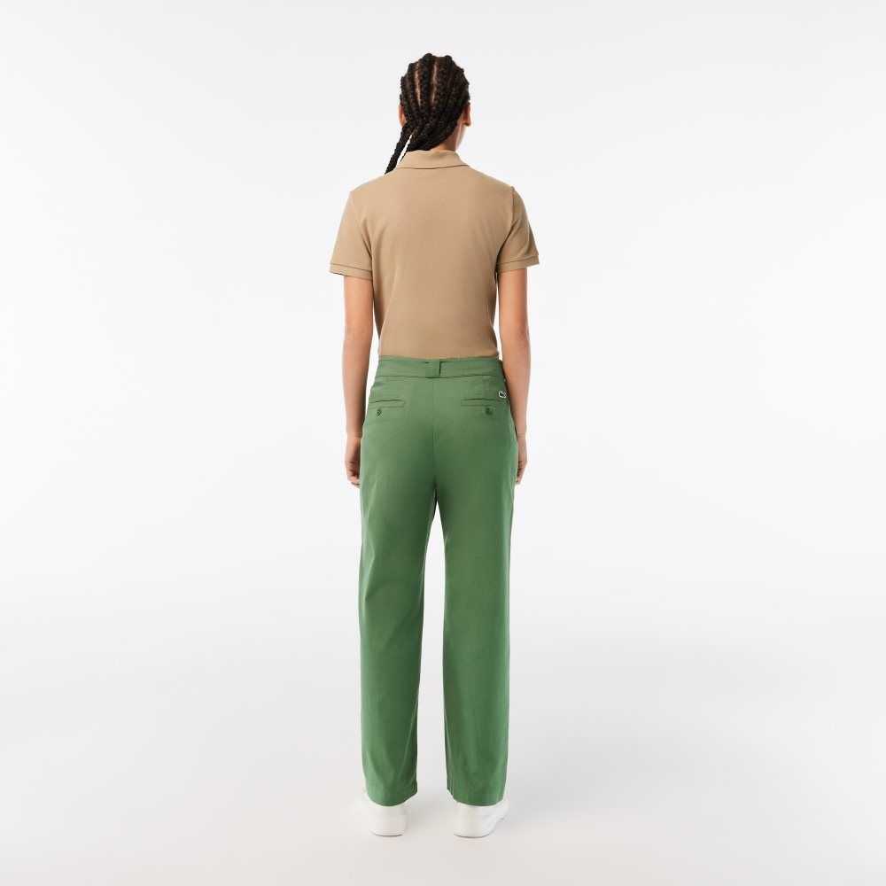 Lacoste Stretch Gabardine Khaki Gröna | MQUPS-8354