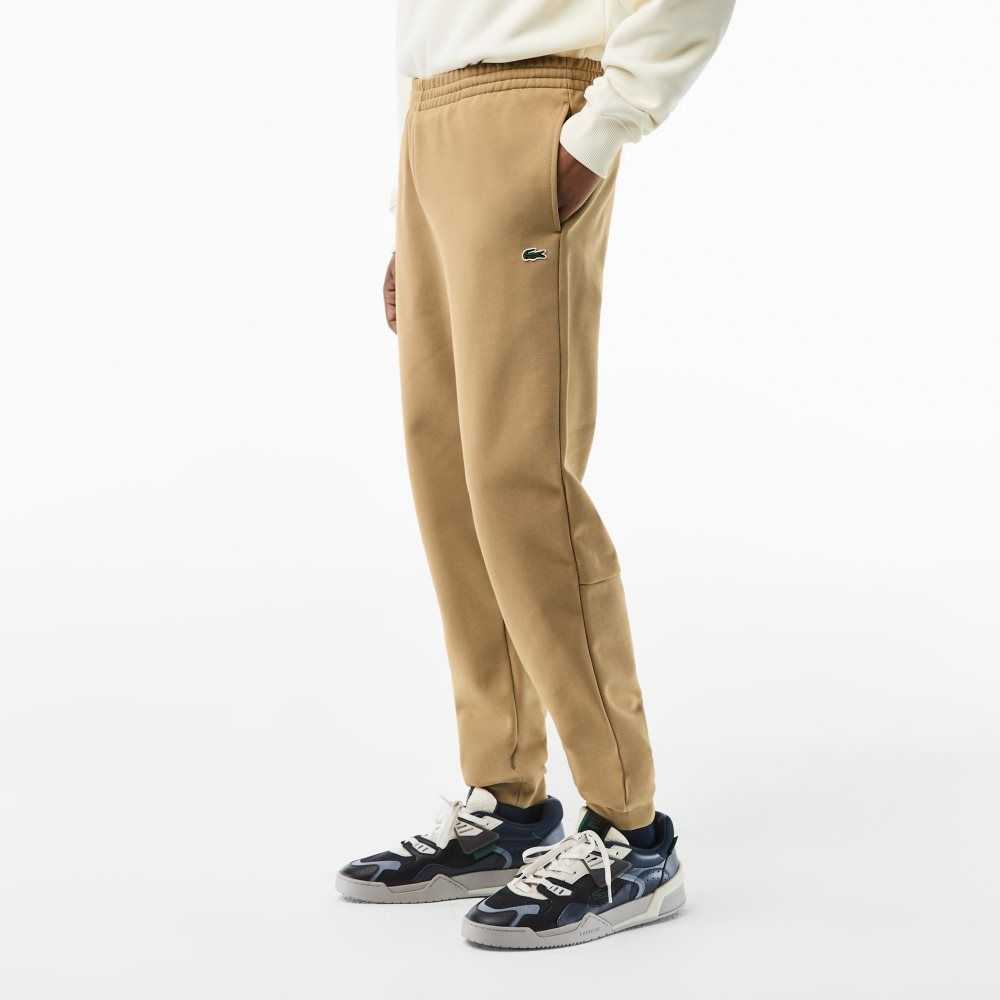 Lacoste Tapered Fit Fleece Beige | JKVQB-7185