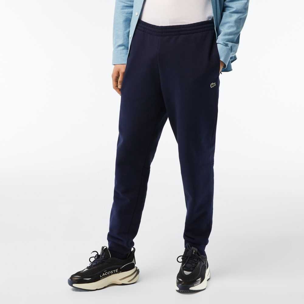 Lacoste Tapered Fit Fleece Marinblå Blå | GQVDB-4027