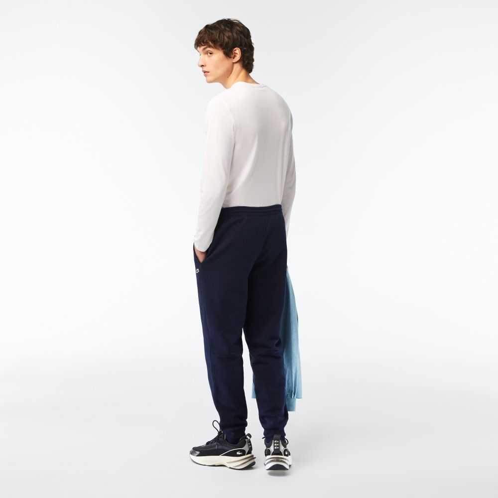 Lacoste Tapered Fit Fleece Marinblå Blå | GQVDB-4027