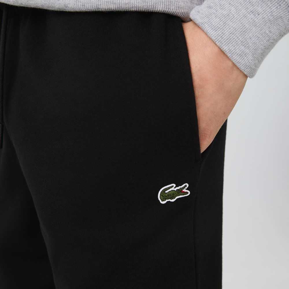 Lacoste Tapered Fit Fleece Svarta | MSTGP-2394