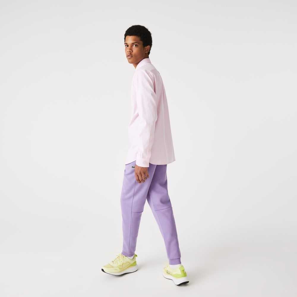 Lacoste Tapered Fit Fleece Trackpants Lila | RYUCI-2974