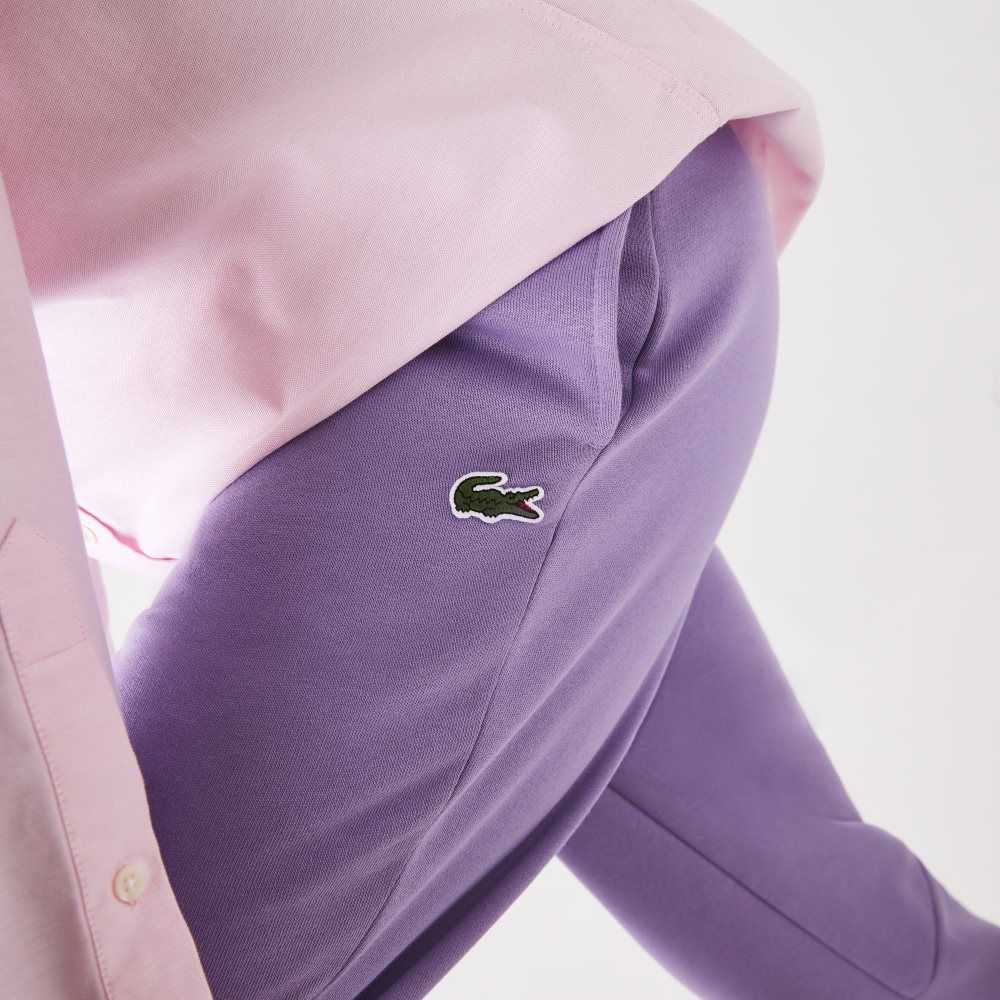 Lacoste Tapered Fit Fleece Trackpants Lila | RYUCI-2974