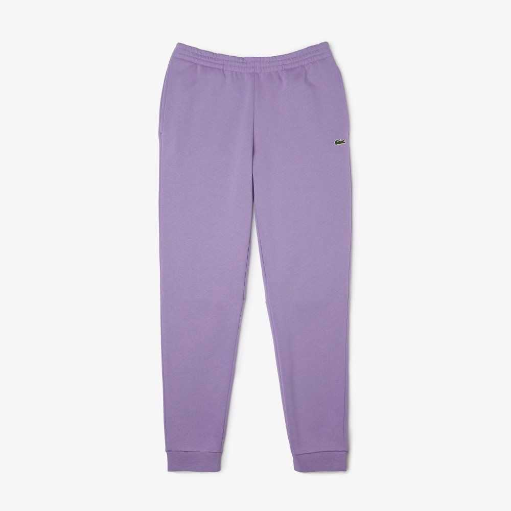 Lacoste Tapered Fit Fleece Trackpants Lila | RYUCI-2974