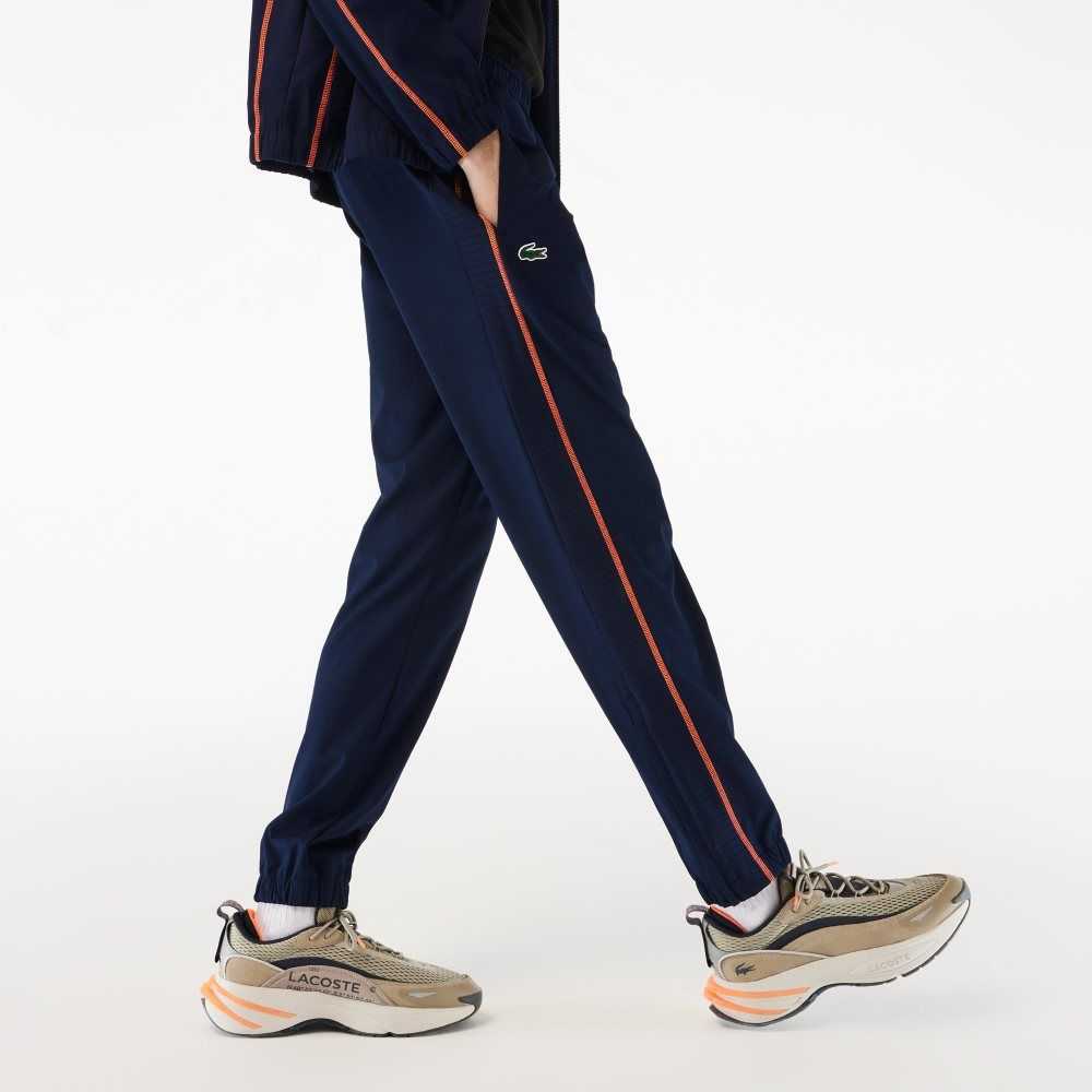 Lacoste Tennis High-Neck Jogger Set Marinblå Blå Orange | OBNMI-2649