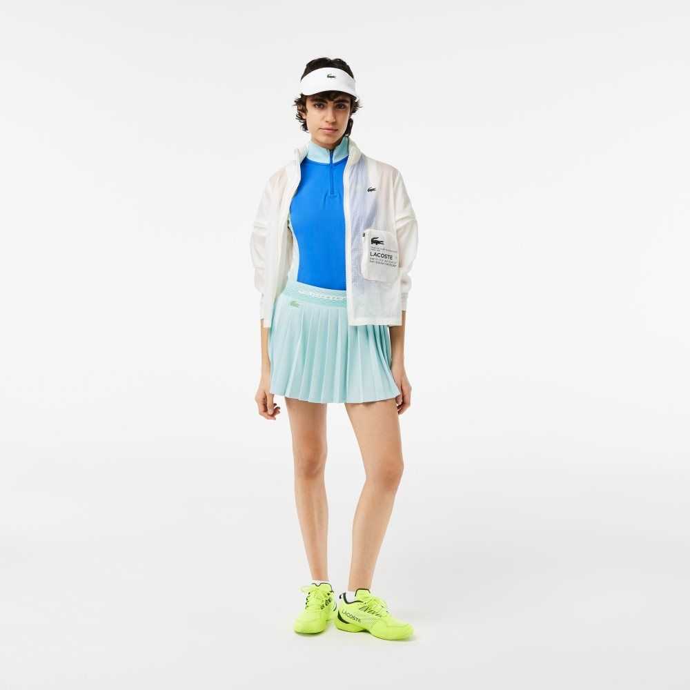 Lacoste Tennis Plisserad Skirts with Built-in Ljusgröna Gula | XAGUR-6487