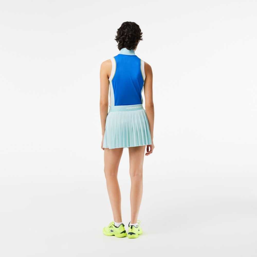 Lacoste Tennis Plisserad Skirts with Built-in Ljusgröna Gula | XAGUR-6487