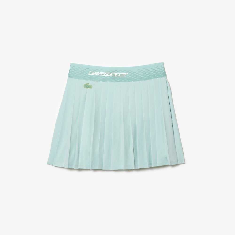 Lacoste Tennis Plisserad Skirts with Built-in Ljusgröna Gula | XAGUR-6487