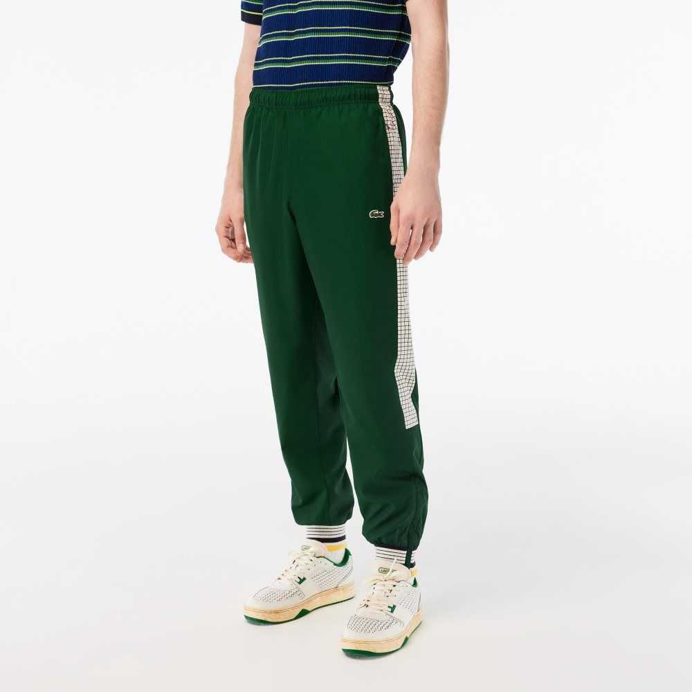 Lacoste Tennis Print Track Pants Gröna Vita | DGOBY-6754